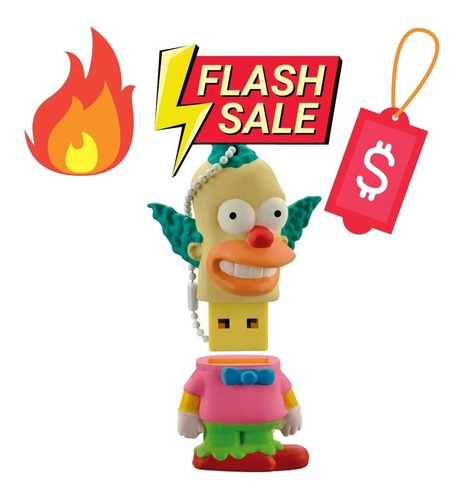 Pen Drive 8gb Simpsons Krusty Multilaser Pd074 Usb 