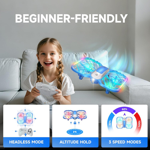 Uranhub Drones For Kids, Mini Drone With 5 Lighting Modes...