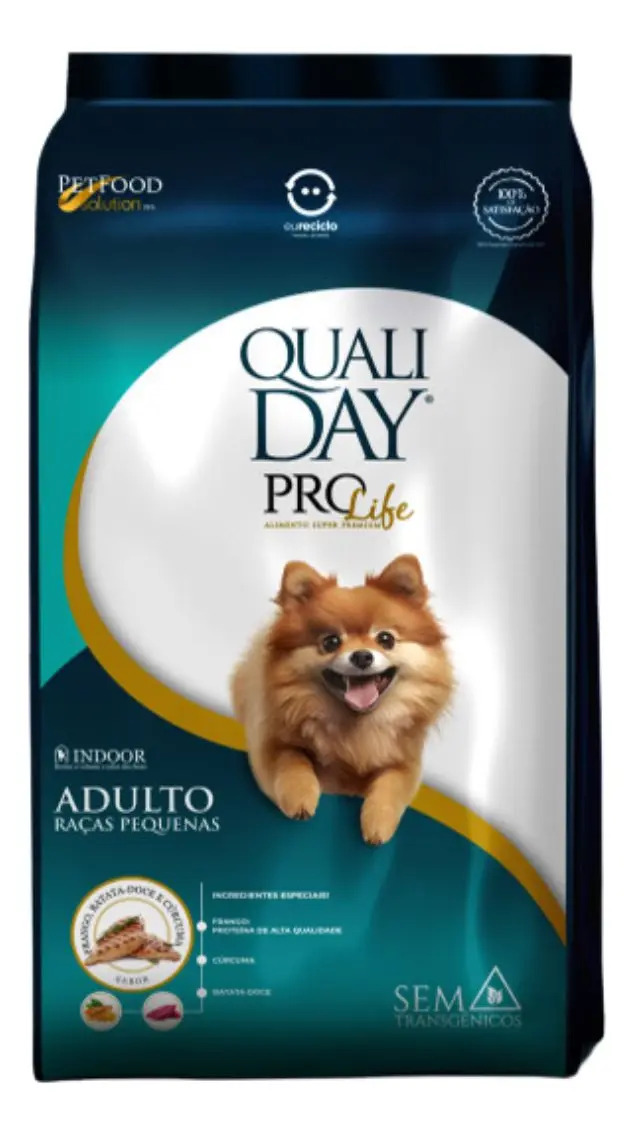 Ração Cães Qualiday Prolife Adultos Raças Pequenas 2,5kg