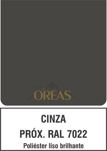 Tinta Eletrostática A Pó - Cinza Próx Ral 7022 Brilho 5kg