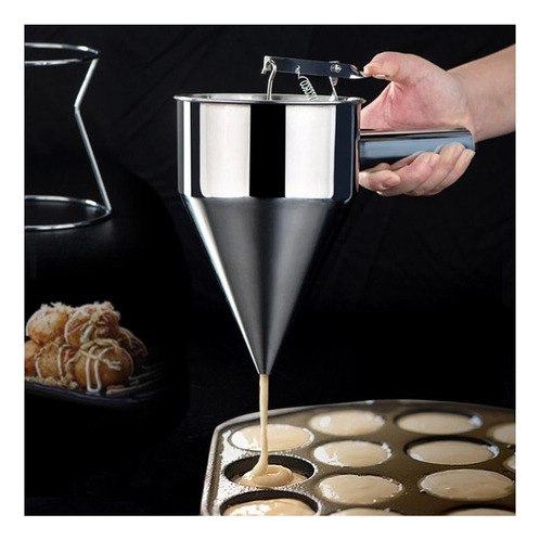 . Dispensador De Embudo De Acero Inoxidable For Cupcakes Y