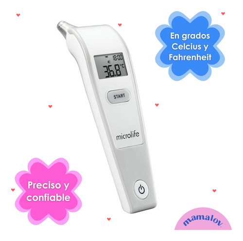 Termómetro De Oído Marca Microlife Modelo Ir100