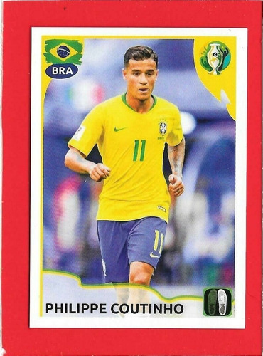 Lámina Álbum Copa América Brasil 2019 Philippe Coutinho #112