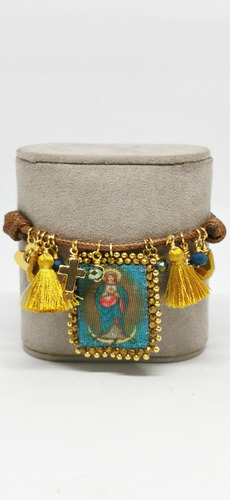 Imagen 5 de 6 de Pulsera Cordón Escapulario Virgen