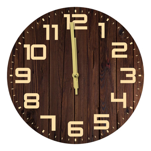 Reloj De Pared De Madera Colgante, Reloj Decorativo,
