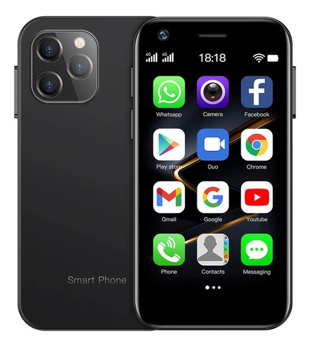 Teléfono Inteligente Android Barato 4g Xs12 3.0 Pulgadas Negro Ram 3gb Y Rom 64gb