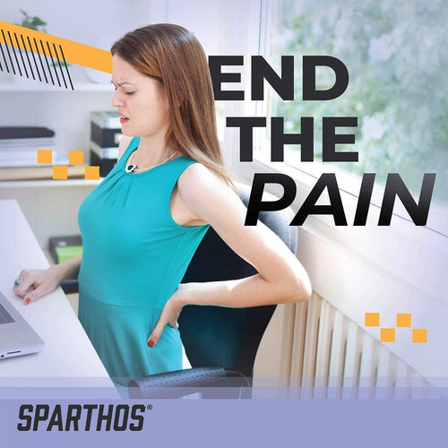 Imagen 4 de 12 de Almohada De Apoyo Lumbar Para Sillas De Oficina Ergonómica