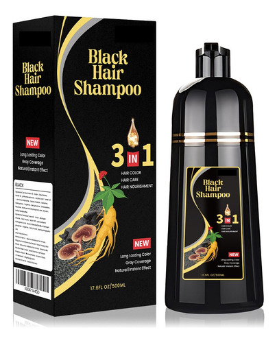Shampoo Tinte Instantáneo Cubre Canas Natural Jengibre 500ml