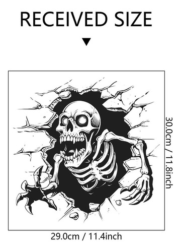 Calcomanía De Calavera De Halloween