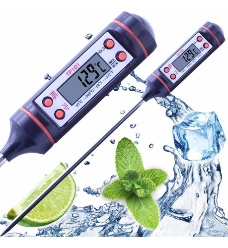 Termometro Digital Culinario Tipo Espeto Alimentos Cozinha
