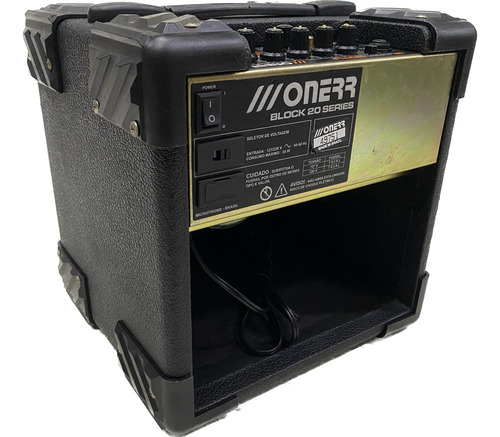 Amplificador Onerr Block 20tu Guitarra C/ Afinador Metrônomo