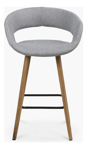 Taburete Medio 66 Tapiz Grace Gris