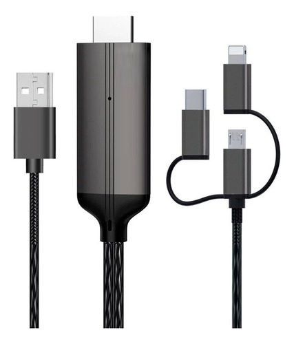 Cable A La Tv Mhl Hdmi Para iPhone Micro Usb Tipo C