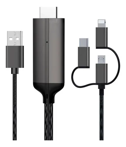 Cable HDMI de 5 pines 2 en 1, adaptador Micro USB a HDMI, convertidor USB a