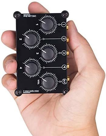 Mezcladora Douk Audio Mc5 Mini Portátil De 4 Canales -negro