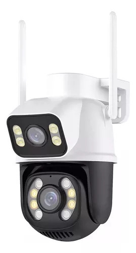 Câmera de segurança WiFI Smart Camera IPC-I100 IP Dual Camera com resolução de 1080p visão nocturna incluída branca/preta