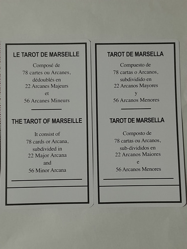 Tarot De Marsella Igual A Nuevo