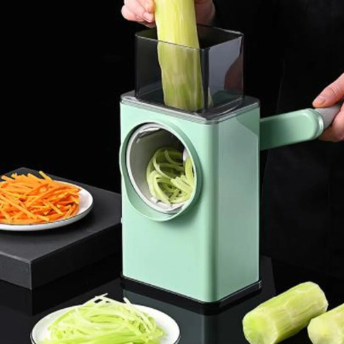 Imagen 2 de 8 de Rallador Rotativo Multifuncional, Rallador De Cocina Manual