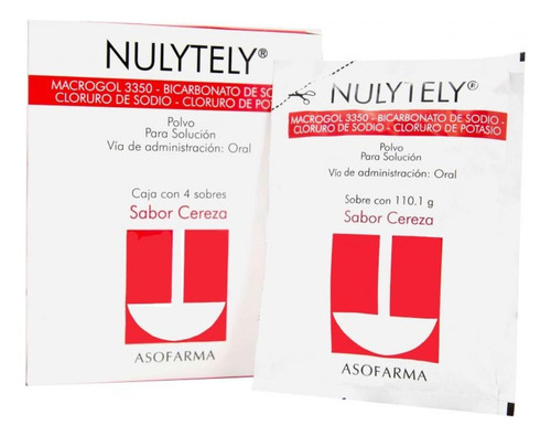 Nulytely Polvo Sabor Cereza Caja Con 4 Sobres Con 110.1 G
