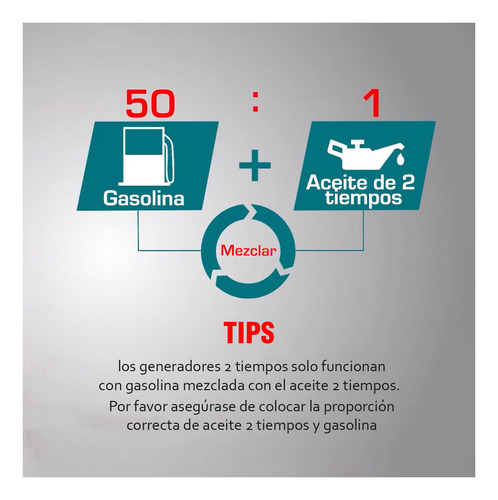 Generador Inverter Gasolina Corriente 2000w Total Tp523006