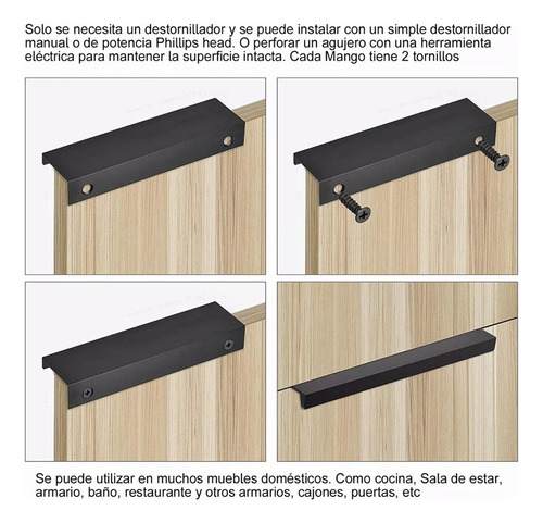 Applicable To: 15 Cm Jaladera Oculta Perfil L Para Cajon