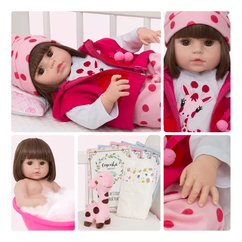 Boneca Bebê Reborn Laura Baby Mini 709-shiny Toys