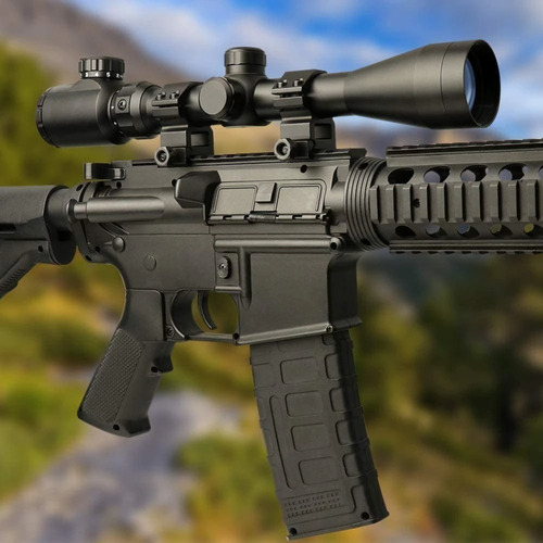 Imagen 7 de 10 de Mira Telescopica Rifles Pcp Caza Iluminada 3-9x40 Riel Rifle