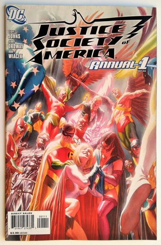 Justice Society America Anual 1 Portada Alex Ross Dc Comics