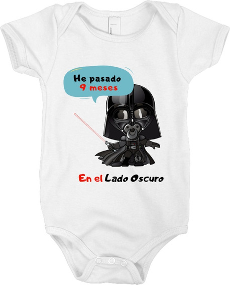 Pañalero Bebé Niño Niña Body Estampado Star Wars Darth Vader | Meses sin  intereses