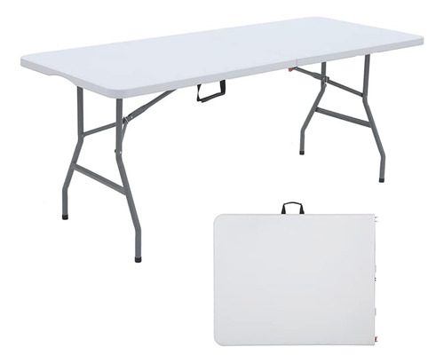 ~? Anjong Anj 6ft Mesa Plegable De Plástico Portátil Mesa Pl