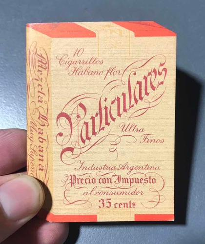 Antiguo Mini Anotador Cigarrillos Particulares 1940's