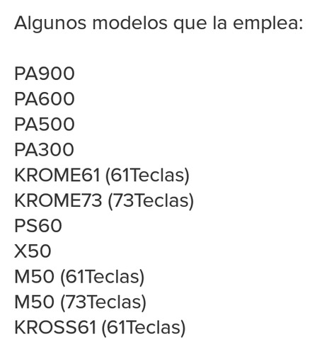 Goma De Contacto P/ Teclados Korg M50 61 Notas M50 73 Notas