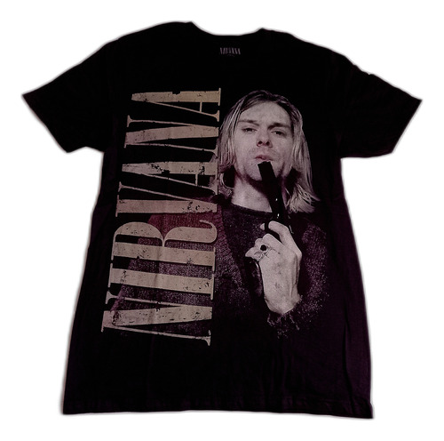 Nirvana Kurt Cobain Talla S/m/l/xl/xxl Blackside 