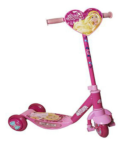 Scooter Para Niña Barbie Rosa F-sbb Flashing