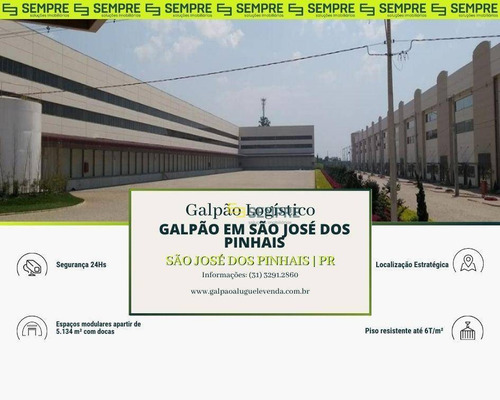 Imagem 1 de 9 de Galpão Para Alugar Em São José Dos Pinhais/pr - Ga0544