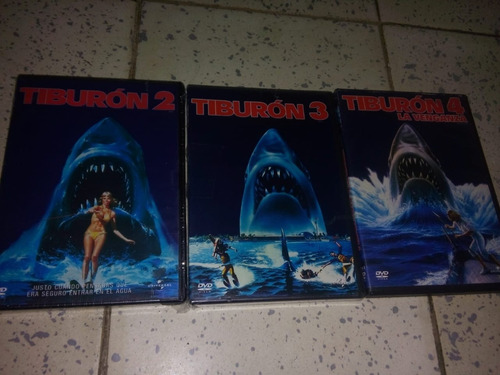 Tiburón 2, 3, Y 4 En Dvd Originales Con Doblaje En Español L (Usado)