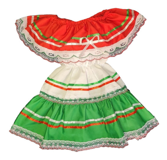 Vestidos Mexicanos Tricolor | MercadoLibre 📦