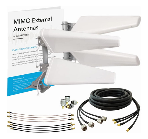 Mimo Kit De Antena Externa Periódica De 4 X 4 Para Puntos De