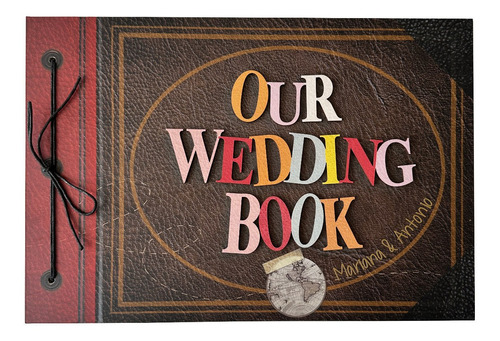 Our Wedding Book Adventure Book Boda - Letras Realzadas