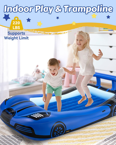 Cama De Viaje Inflable Para Niños Con Protectores De