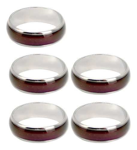 5pcs Cambio De Color De Temperatura Mujeres Hombres De Humor