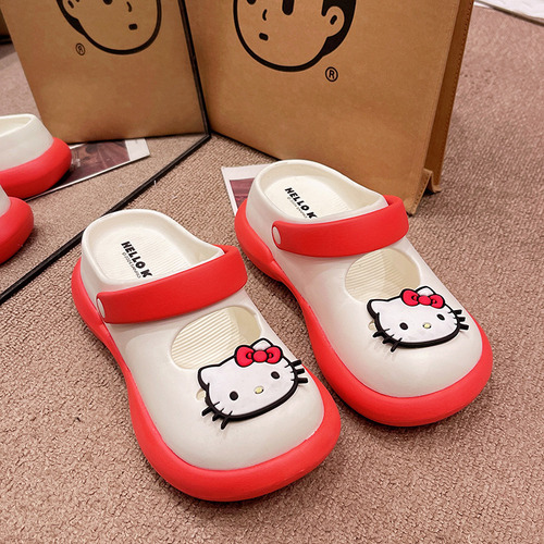 Sanrio Verano Lindos Zapatos De Playa Kuromi Para Mujer