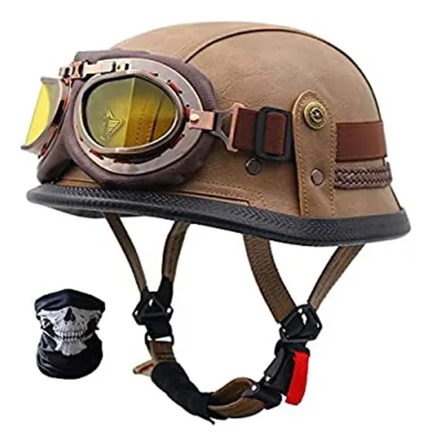 Casco de cuero para moto hotsell