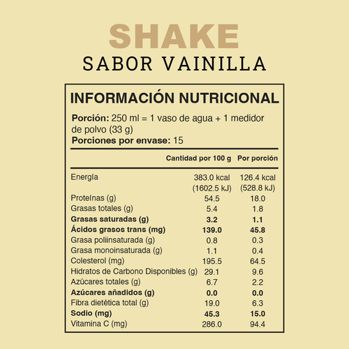Wild Protein Batido Proteico Shake Sabor Vainilla 990g Vainilla