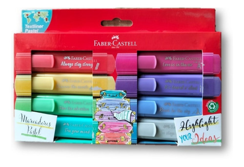 Marcatextos Faber Castell Colores Pastel