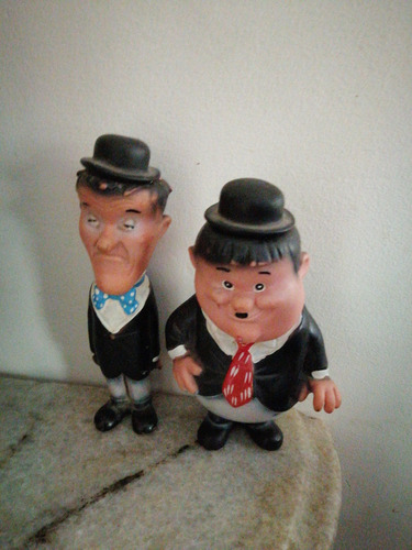 Muñecos Antiguos El Gordo Y El Flaco Laurel Y Hardy