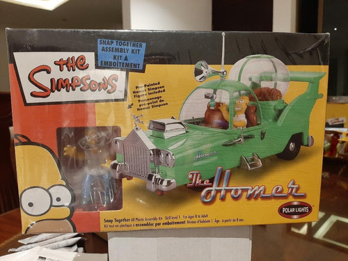 Carro Homero Movil Los Simpsons Para Armar 1/18 Polar