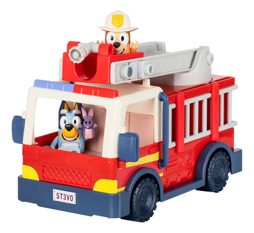 Camion De Bomberos Bluey Con Figuras De Accion Bingo