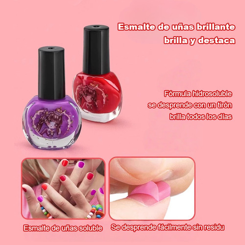 Sets De Belleza Y Maquillaje Para Niño Maquillaje Lavable Pastel - 4 Capas