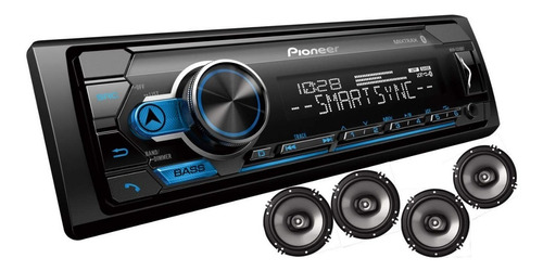 Auto Radio Pioneer Multimedia Bluetooth Usb Con 4 Parlantes